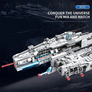 Reobrix 786 858PCS Space <strong>Battleship</strong> Spaceship Artillery Ship Missile MOC Model Bricks DIY Toys Plastic Building Block Sets - Product Image 4