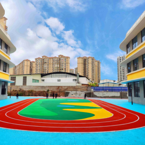 Revêtement de sol sportif antidérapant EPDM de haute qualité INOLP, piste de course à traction améliorée pour conditions humides et sèches, utilisation sécurisée, Guangdong - Product Image 1