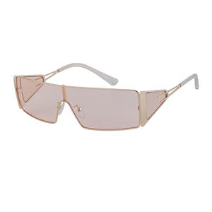 Lunettes de soleil sport Y2K personnalisées style européen et américain pour femmes, protection UV400, verres PC coupe-vent, style Instagram, avec étui - Product Image 3