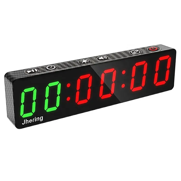 Jhering portable outdoor battery magnetic led digital stopwatch kitchen table yoga gym watch displays timer clock