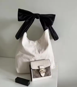 Sac à main vierge, logo personnalisé pour femmes, lettres imprimées sur la poignée noire - Product Image 2