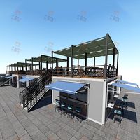 CBOX Food Street salle à manger Bar préfabriqué modulaire conteneurs maisons à vendre aux Philippines