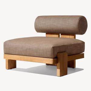 Ensemble de canapés de jardin en bois massif style Wabi Sabi, résistant à l'eau, pour villas, maisons d'hôtes et hôtels - Product Image 5