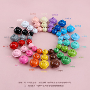 Painted <b>Candy</b> Color Pet Round Bell 18mm Zinc Alloy DIY Keychain Christmas Ornament Metal Bell - Product Image 2