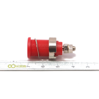 Type de sécurité haute tension 4mm panneau banane prise nickelée femelle banane prise filetage borne de reliure