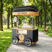 2022 Vintage cheval nourriture remorque café camion Mobile cuisine cheval boîte remorque Hot Dog support bonbons chariot Mobile Bar remorque