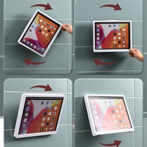Support de <span class=keywords><strong>tablette</strong></span> de douche étanche à rotation 360° pour salle de bain et cuisine avec support mural tactile pour iPad - Product Image 5