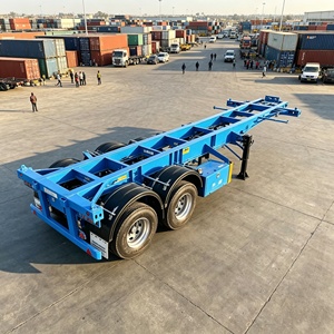 Semirremolque Esqueleto de 2 Ejes en Oferta para Transporte de Contenedores en África, Cierres Giratorios Estándar para Asegurar Contenedores, Estructura de Alta Resistencia - Product Image 4