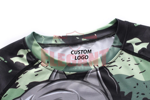 MMA combat formation gym Rash Guard personnalisé imprimé Sublimation Spandex tissu MMA Rash Guard - Product Image 3