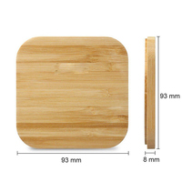 Grosir aksesori ponsel 15w 10w 5w pengisian cepat kayu bambu pengisi daya nirkabel dengan Logo kustom