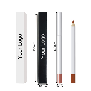 Vente en gros <span class=keywords><strong>Crayon</strong></span> <span class=keywords><strong>à</strong></span> <span class=keywords><strong>lèvres</strong></span> <span class=keywords><strong>bio</strong></span> végan <span class=keywords><strong>Crayon</strong></span> blanc et marron foncé avec logo personnalisé Marque privée imperméable - Product Image 5