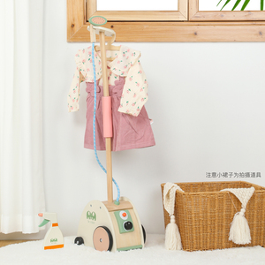 En gros, Jouets de jeu de rôle en bois pour enfants, comprenant une <span class=keywords><strong>machine</strong></span> à repasser les vêtements et des accessoires de ménage miniature - Product Image 2