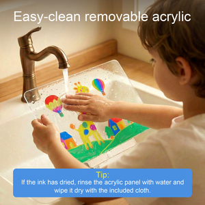 Lavagna Luminosa LED Ricaricabile per <span class=keywords><strong>Disegni</strong></span>, Tavoletta Luminosa Cancellabile a Secco con Colori RGB, Regalo Creativo per Bambini/Ragazze/Adolescenti - Product Image 4