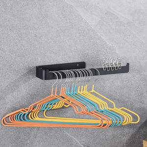 Wall-Mounted Cast Iron Towel Rack with 2 Bars Single Layer Modern Design <b>Mirror</b> Finish Eco-Friendly Hotel Use - Product Image 3