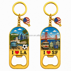Nuevo Abrebotellas Llavero Personalizado con Diseño de Ciudades de EE. UU. (Los Ángeles, <span class=keywords><strong>San</strong></span> <span class=keywords><strong>Francisco</strong></span>) Impresión UV, Venta al por Mayor, Fabricante y Proveedor a Granel - Product Image 1