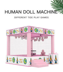 آلة ألعاب رافعة مخلبية تعمل بالعملات المعدنية بحجم جامبو لمراكز التسوق ومدن الملاهي، تتميز بتصميم جذاب على شكل إنسان - Product Image 6