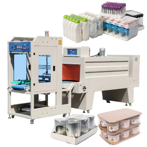 Machine d'emballage automatique <span class=keywords><strong>de</strong></span> film rétractable pour bouteilles en PET/bouteilles <span class=keywords><strong>de</strong></span> bière en verre vides/bouteilles <span class=keywords><strong>de</strong></span> <span class=keywords><strong>vin</strong></span>/boîtes/boissons - Product Image 1