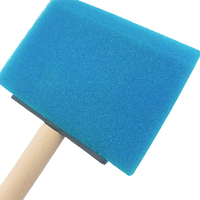 Manche en bois bleu éponge mousse pinceaux en gros pour bricolage Graffiti Art artisanat peinture