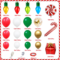 Chaîne de ballons sur le thème de Noël pour la décoration de fête
