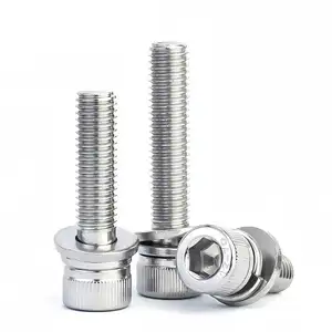 Factory M1.4 M1.6 M2 M2.5 M3 M4 M5 M6 M8 M10 M12 M14 M16 304 Stainless Steel Allen Hexagon Hex Socket Cap Head Screw Bolt