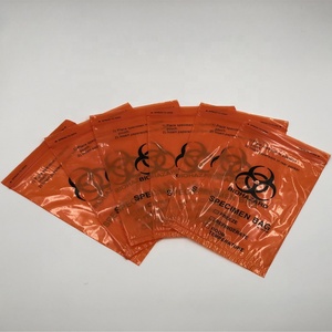 De plástico PE de riesgo biológico muestra transporte cierre de cremallera muestra médica bolsa para el <span class=keywords><strong>Hospital</strong></span> - Product Image 5