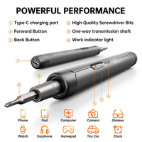 Mini tournevis électrique DIY 46 en 1, rechargeable par Type-C, batterie lithium-ion, couple maximal de 3 Nm, garantie de 3 ans pour l'électronique