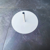 Support en fer pour fleur en papier géante, base ronde en métal avec tube, tige recouverte de papier pour la décoration de scène de mariage