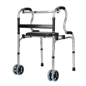 Dansong <b>Walker</b> <b>Rollator</b> 65x20x80cm Foldable Height Adjustable With Seat For Elderly Home Use - Product Image 4