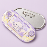 Épinglette personnalisée en forme de console de jeu, cadeau rétro pour gamer, breloque kawaii pour sac à dos, finition brillante, attache de sécurité