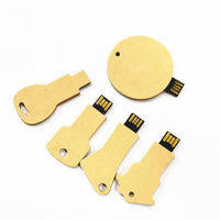 Oferta Especial: Memoria USB Ecológica Hecha de Papel Reciclado, Pendrive con Forma de Llave y Logotipo Personalizado, 16GB 32GB 64GB 128GB