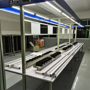 Itechsmt Hướng dẫn sử dụng có thể điều chỉnh điện tử chèn dòng, một mặt PCB chống tĩnh điện lắp ráp băng tải với khung nhôm - Product Image 5