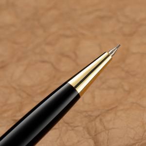 0.5MM pensil otomatis putar logam, perlengkapan alat tulis siswa pensil otomatis mewah bahan logam - Product Image 2