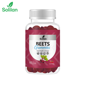 Preço de atacado Vegan Beet Root Gummies OEM ODM Private Label Suporta Saúde Do Coração Energia Natural Vitamina <span class=keywords><strong>D3</strong></span> B12 para Adultos - Product Image 1