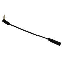 Cable de Audio Adaptador en Ángulo Macho a Hembra de 3.5mm AV-OUT para Proyector, TV y Altavoz con Alta Elasticidad