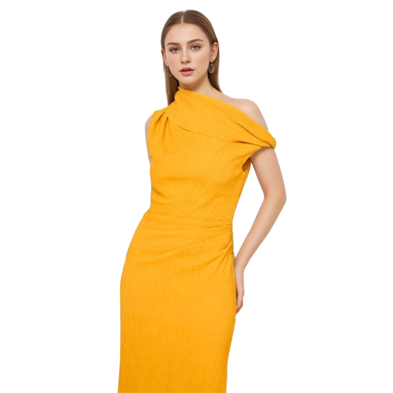 white christmas dresses Tilly Crinkle Cotton Midi Dress