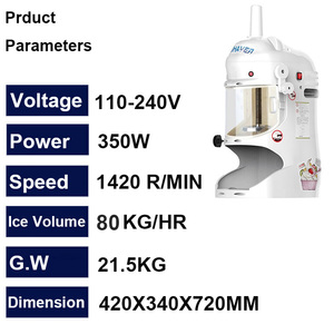 Máy Nghiền Đá Thương Mại Máy Làm Đá Hình Nón Tuyết Máy Làm Đá Điện 110V 220V - Product Image 3