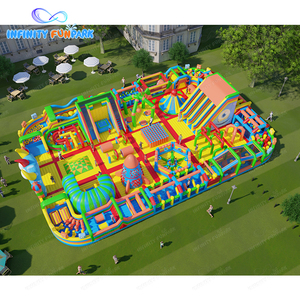 Quái vật công viên chủ đề Inflatable trò chơi giải trí trở ngại khóa học Mê Cung sân chơi trượt Inflatable thư bị trả lại công viên mặt hàng cho thương mại - Product Image 1