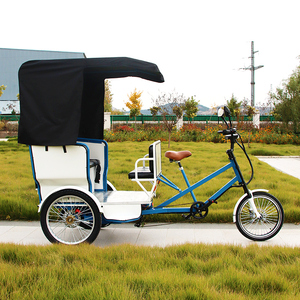 Bicitaxi Rickshaw 3 roues Taxis Pedicab électrique passager Tricycle Rickshaw Taxi vélo assistance pédale trois roues vélo <span class=keywords><strong>Velo</strong></span> <span class=keywords><strong>Cargo</strong></span> - Product Image 1