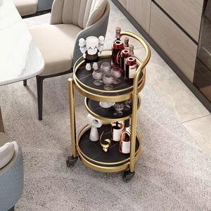 Chariot de service mobile moderne en métal pour salon, salle à manger, hôtel, restaurant, manucure, coiffure, thé et esthétique - Product Image 2