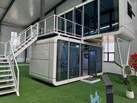 Suite d'hôtel préfabriquée de luxe CRGT Apple Cabin, 3 chambres, résistante aux ouragans, pour appartement ou bureau extérieur, avec certification CE
