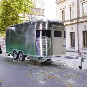 Mobile Coffee Airstream Food Truck Ice Cream Cart Trailer Shop Vending Fast Airstream Food Truck Fully Equipped Restaurant Sale