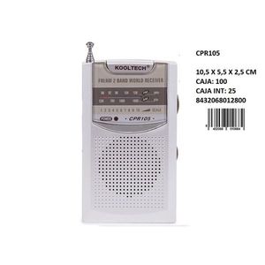 Kooltech FM AM Radio Portable Stereo <b>Mini</b> Receiver With Earbuds Compact Design For Travel And Outdoor Use - Product Image 6