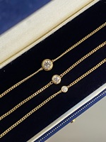 Bracelet Lerca Cuban Chain avec Diamants Bulles – Série d'Accessoires de Mode pour Poignet