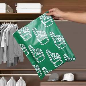 Bolsa de Embalaje de Plástico Verde Resistente a Desgarros para Envíos, Diseño de Moda, Logotipo Personalizado, Sellado, Bolsa de Correo Exprés - Product Image 1