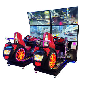 Máquina recreativa de carreras de coches operada con monedas, tipo Fruit King Crane Game, con doble pantalla y carreras dinámicas. - Product Image 5