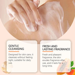 Private Label Custom Brightening Moisturizing <b>Foaming</b> Exfoliating Papaya Shower & <b>Body</b> <b>Wash</b> with Niacinamide Feminine Whitening - Product Image 5