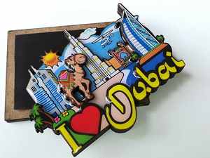 Imán para Refrigerador Personalizado de Europa y África, Adhesivo Magnético 3D de MDF con Resina Epoxi, Recuerdo de Jamaica - Product Image 2