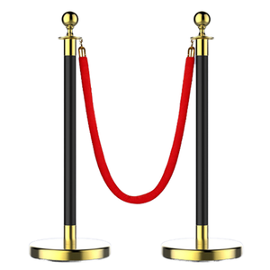 Trang trí đám cưới cung cấp hàng đợi dây rào cản thảm đỏ đen và vàng bài stanchions dây đỏ - Product Image 1