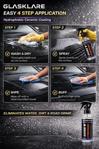 Revestimiento Cerámico en Aerosol para Autos 120ml - Repelente al Agua, Hidrofóbico, Brillo Mejorado, Fácil de Aplicar y Limpiar para Autos y Motocicletas - Product Image 3