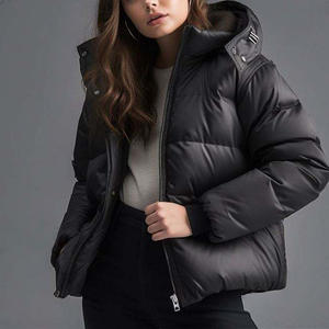 Piumino Donna Invernale Caldo Bubble Coat Moda Streetwear di Tendenza con Cappuccio - Product Image 6